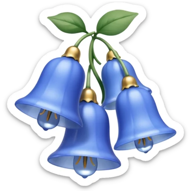 light blue bluebells  sticker