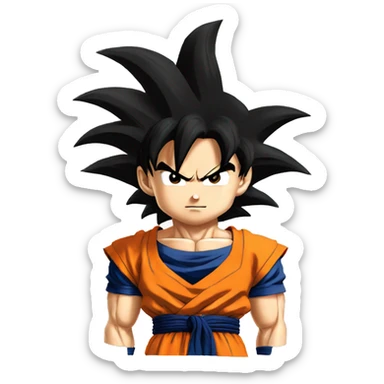 Goku from dragon ball z sticker