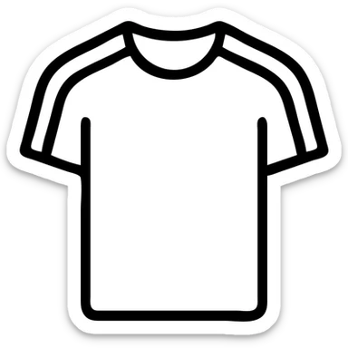 Add Messi's Argentina jersey with blue and white vertical stripes in the minimalist Airbnb category icon style. No text. Preserve transparent background. sticker