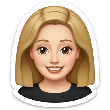 sneaky adele sticker