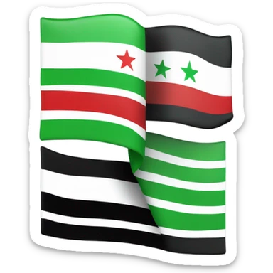 syria flag sticker
