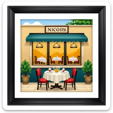 restaurant nicois traditionnelle sticker