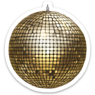 Disco ball sticker