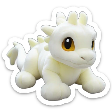 dumbwhite peluche dragon jellycat sticker