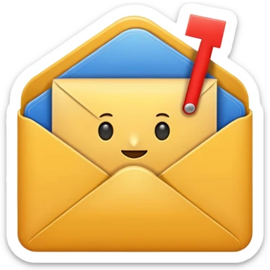 mail inbox sticker