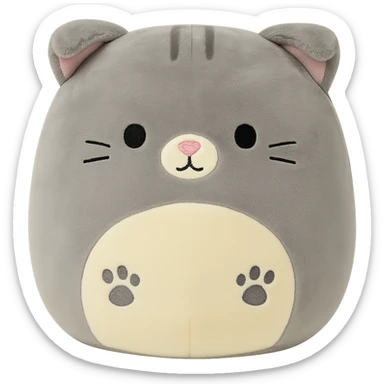 Squishmallow scottish fold kitten sticker
