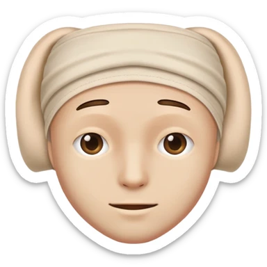 man with panties on his head sticker