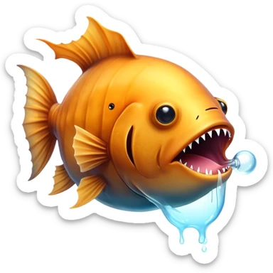 Anglerfish with light  sticker
