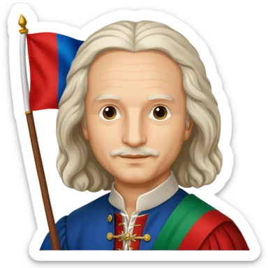 antonio vivaldi italian flag sticker