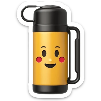 Emoji termo stanley minimalista sticker