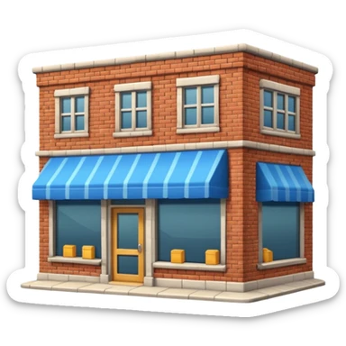 shop building sticker