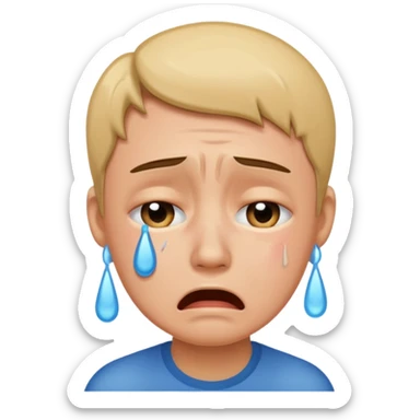 tears through cringe  sticker
