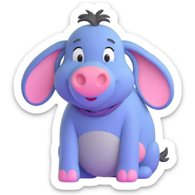 Eeyore from Winnie the Pooh sticker