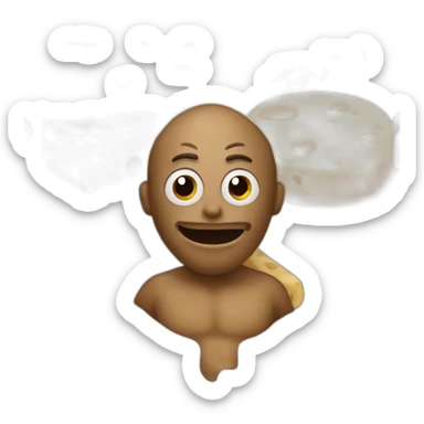 cheese turd man sticker