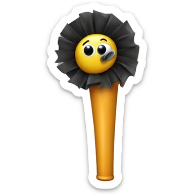 A party blower sticker