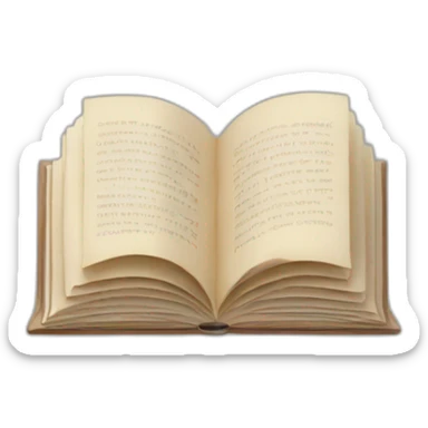 Open book in open hands sticker
