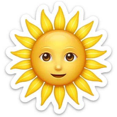 A SHINING AND RADIANT SUN WITHOUT FACE AND WITHOUT CITY OR WAVES sticker