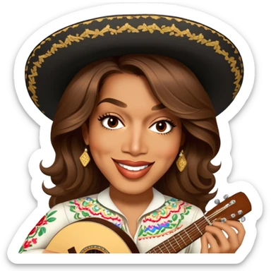 Mariachi Guitarist sticker