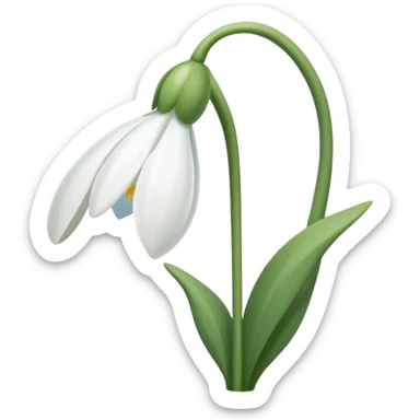 snowdrop emoji sticker