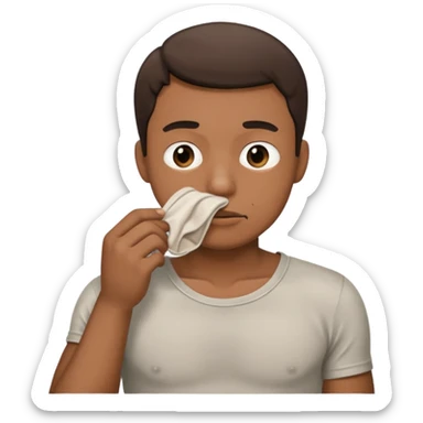 Man Smelling underwear sticker