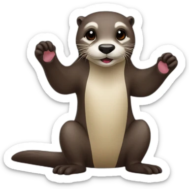 Qatari-otter sticker