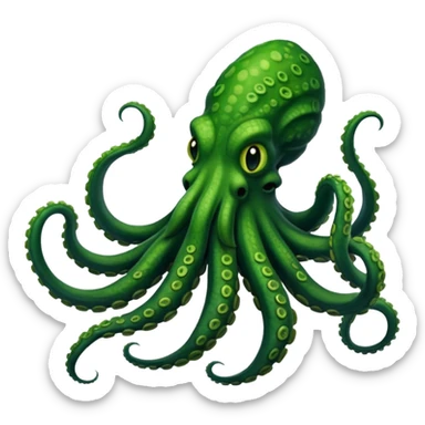 Green Kraken sticker