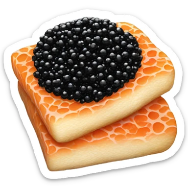 Black caviar sticker