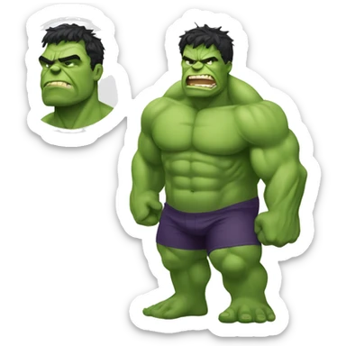 Hulk with big butt sticker