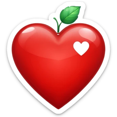 corazón con purpurina sticker