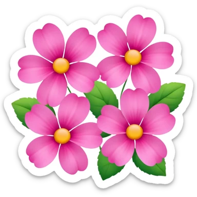 Beautiful pink flowers  sticker
