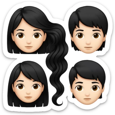 hairstyle sticker