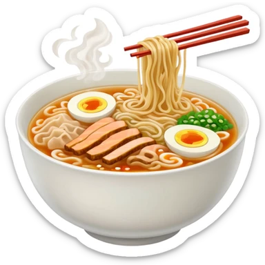 smoking hot ramen sticker