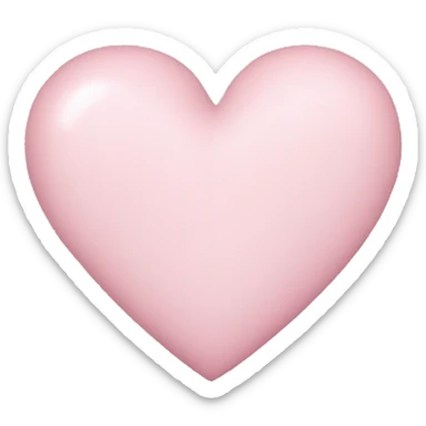 Pastel pink heart sticker