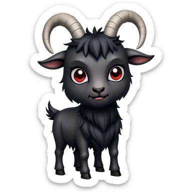 Gothic goat sticker