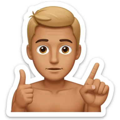 Man Gesturing No sticker