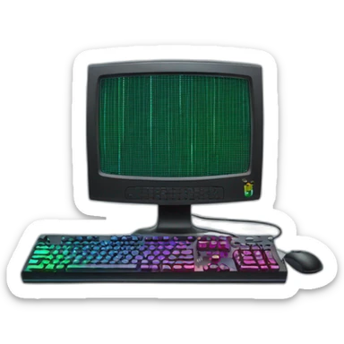RGB Gaming computer sticker