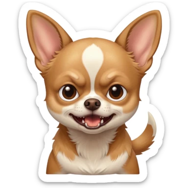 very angry chihuahua sticker
