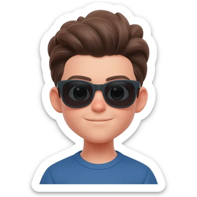 Niño con gafas de sol sticker