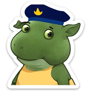 pig wearing a dress sticker