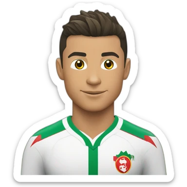 Cristiano Ronaldo avec le maillot de l'Algérie  sticker