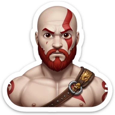 God of War Kratos (skin white) sticker