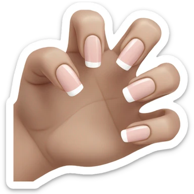 French tip nails sticker