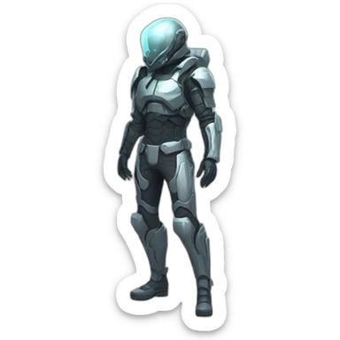 futuristic Phantom Infiltration armored pants ghost effect sticker