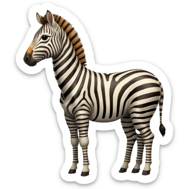 archer zebra wild sticker