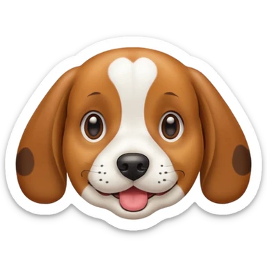 Beagle dog emoji sticker