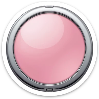 Blush compact mirror sticker
