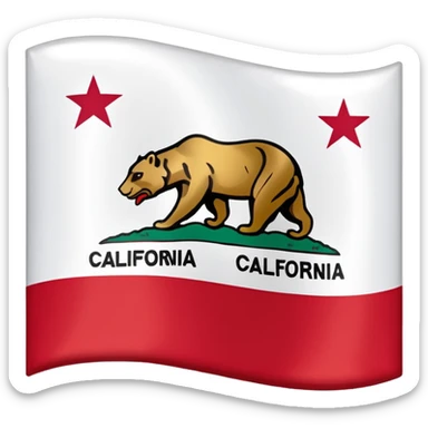 California flag sticker
