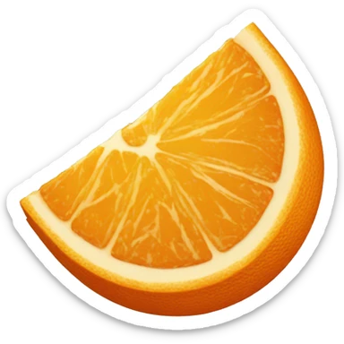 Orange slice sticker