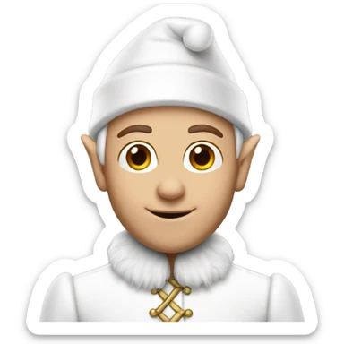White Elf on the shelf sticker