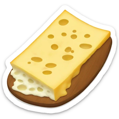 Cachapa venezolana with cheese sticker